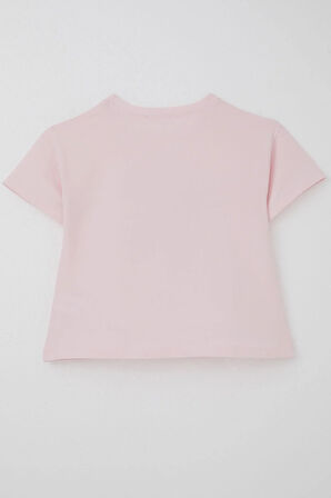 Breeze Kız Çocuk Tişört Çiçek Baskılı 8-14 Yaş, Pembe