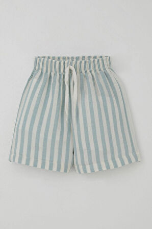 Breeze Erkek Bebek Şortlu Takım Motivasyon Temalı Bağcık Aksesuarlı 9 Ay-3 Yaş, Ekru