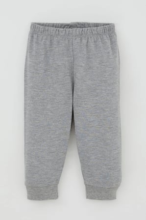 Breeze Erkek Bebek Pijama Takımı Omuzdan Patlı Sevimli Kutup Ayıcığı Desenli 4 Ay-1 Yaş, Beyaz