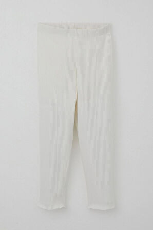 Breeze Kız Çocuk Taytlı Takım Simli Yazı Baskılı 1.5-5 Yaş, Ekru