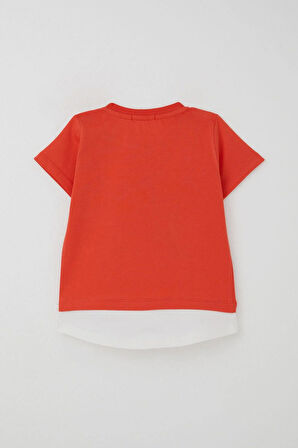 Breeze Erkek Bebek Şortlu Takım Sevimli Kaptan Ayıcık Baskılı Cep Detaylı 9 Ay-3 Yaş, Narçiçeği