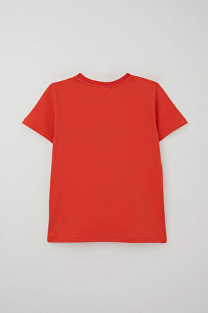 Breeze Erkek Çocuk Şortlu Takım Yazı Baskılı Beli Lastikli 8-14 Yaş, Narçiçeği