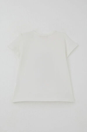 Breeze Kız Çocuk Taytlı Takım Sakız Kraliçesi Kız Baskılı 1.5-5 Yaş, Ekru