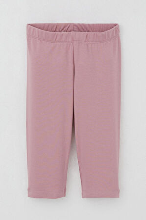 Breeze Kız Çocuk Kapri Taytlı Takım Çiçekli Kız Baskılı 1.5-5 Yaş, Pembe