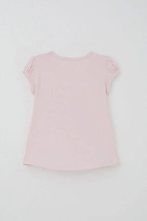 Breeze Kız Çocuk Kapri Taytlı Takım Çiçekli Kız Baskılı 1.5-5 Yaş, Pembe