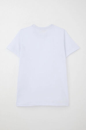 Breeze Erkek Çocuk Tişört Basic 4-14 Yaş, Beyaz