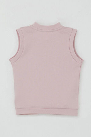 Breeze Kız Bebek Yelek Çıtçıtlı Sevimli Tavşancık Armalı 4 Ay-1 Yaş, Pembe