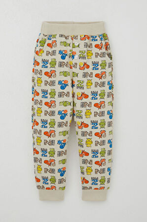 Breeze Erkek Çocuk Eşofman Takımı Zebra Mecarası 1.5-5 Yaş, Krem