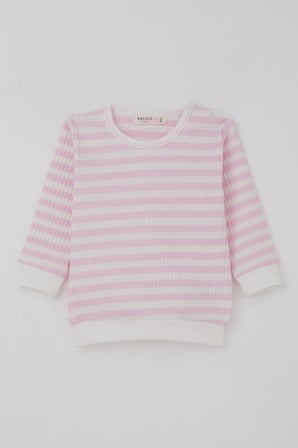 Breeze Kız Bebek Pijama Takımı Omuzdan Patlı Kendinden Desenli 4 Ay-1 Yaş, Pembe
