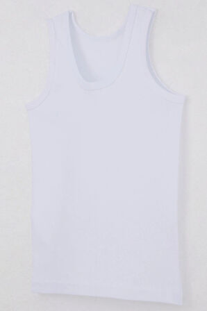 Breeze Erkek Çocuk Atlet Geniş Askılı Basic 5-13 Yaş, Beyaz