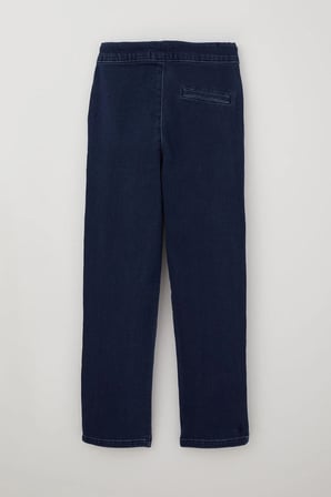 Breeze Erkek Çocuk Jean Pantolon Bağcıklı Fermuarlı Cepli 5-9 Yaş, Koyu Mavi