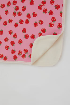 Breeze  Yenidoğan Bebek Battaniyesi Frambuaz Desenli Standart, Pembe