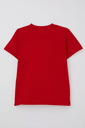 Breeze Erkek Çocuk Tişört Türk Bayraklı 4-14 Yaş, Kırmızı