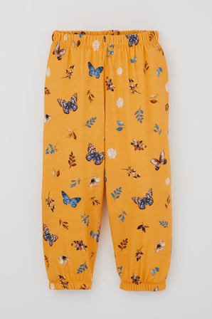 Bebeğiz (Breeze) Kız Bebek Pijama Takımı Bahar Temalı Kelebek Rüyası 9 Ay-3 Yaş, Sarı