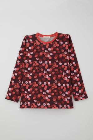 Breeze Kız Çocuk Pijama Takımı Neşeli Benekler Desenli 9-12 Yaş, Mürdüm