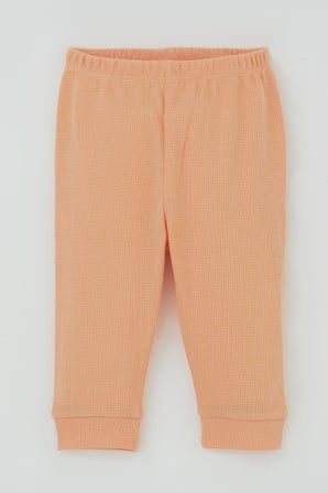 Breeze Kız Bebek Pijama Takımı Omuzdan Patlı Çiçek Baskı Armalı 4 Ay-1 Yaş, Somon