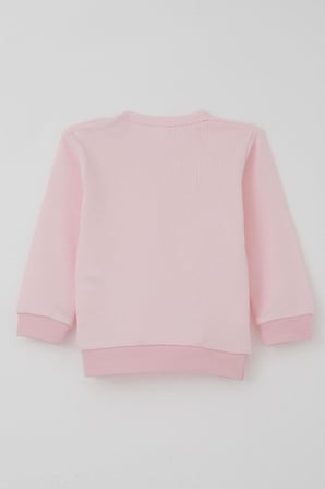 Breeze Kız Bebek Pijama Takımı Omuzdan Patlı Sevimli Minik Tavşancık Armalı 4 Ay-1 Yaş, Pembe