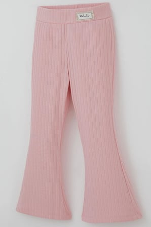 Breeze Kız Çocuk Tayt Bel Kısmı Arma Aksesuar Detaylı 3-7 Yaş, Pembe
