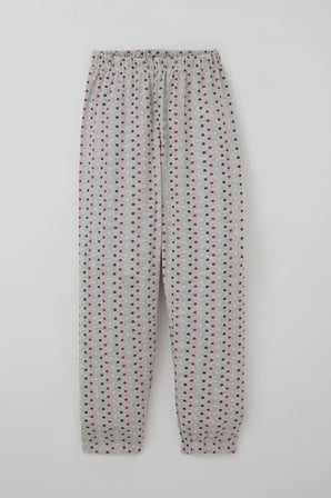 Breeze Kız Çocuk Pijama Takımı Renkli Puantiye Desenli 4-8 Yaş, Açık Gri Melanj