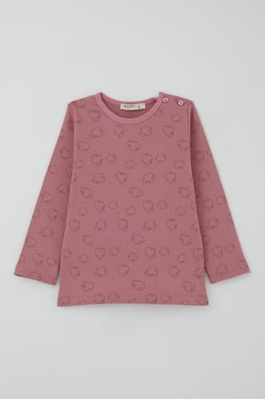 Breeze Kız Bebek Pijama Takımı Tatlı Elmacık Rüyası 9 Ay-3 Yaş, Gülkurusu
