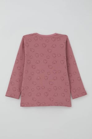 Breeze Kız Bebek Pijama Takımı Tatlı Elmacık Rüyası 9 Ay-3 Yaş, Gülkurusu