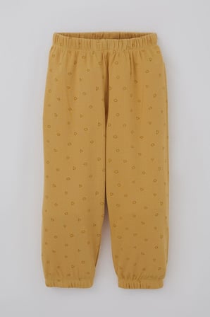 Breeze Erkek Bebek Pijama Takımı Minik Geometrik Desenler 9 Ay-3 Yaş, Hardal Sarı