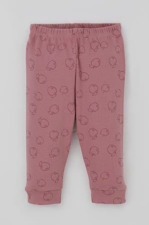 Breeze Kız Bebek Pijama Takımı Omuzdan Patlı Elma Bahçesi 4 Ay-1 Yaş, Gülkurusu