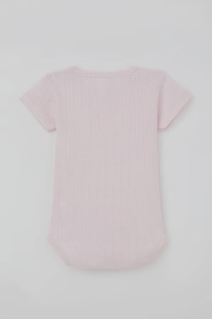 Breeze Kız Bebek Çıtçıtlı Zıbın Body Jakarlı 9 Ay-3 Yaş, Pembe