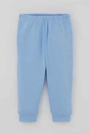 Breeze Erkek Bebek Pijama Takımı Ekose Desenli Önden Çıtçıtlı 4 Ay-1 Yaş, Mavi