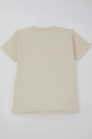 Breeze Erkek Çocuk Tişört Basic 4-8 Yaş, Krem