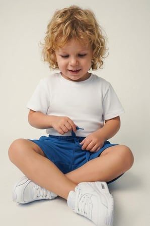 Breeze Erkek Çocuk Şort Bağcık Aksesuarlı Cepli 3-7 Yaş, Saks Mavisi