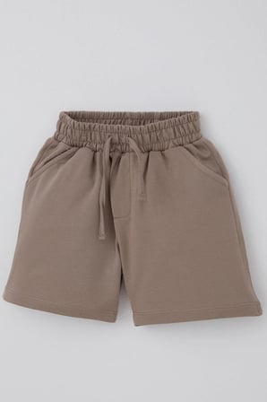 Breeze Erkek Çocuk Şort Bağcık Aksesuarlı Cepli 3-7 Yaş, Vizon