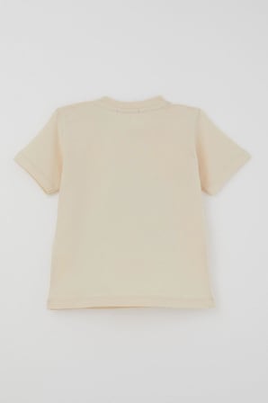 Breeze Erkek Çocuk Şortlu Takım Retro Araba Baskılı 1.5-5 Yaş , Krem