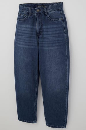 Breeze Erkek Çocuk Jean Pantolon Düğmeli Fermuarlı Cepli 10-14 Yaş , Mavi