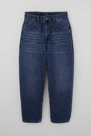Breeze Erkek Çocuk Jean Pantolon Düğmeli Fermuarlı Cepli 10-14 Yaş , Mavi