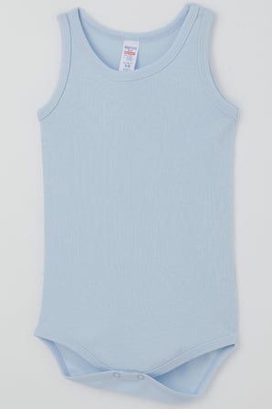 Breeze Erkek Çocuk Çıtçıtlı Atlet Zıbın Body Basic 1-3 Yaş , Açık Mavi