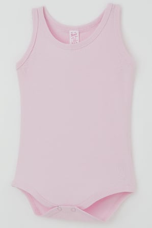 Breeze Kız Çocuk Çıtçıtlı Atlet Zıbın Body Basic 1-3 Yaş , Pembe