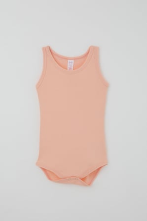 Breeze Kız Çocuk Çıtçıtlı Atlet Zıbın Body Basic 1-3 Yaş , Somon