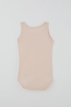 Breeze Kız Çocuk Çıtçıtlı Atlet Zıbın Body Basic 1-3 Yaş , Pudra