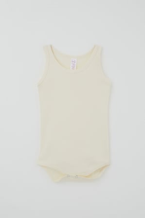 Breeze Kız Çocuk Çıtçıtlı Atlet Zıbın Body Basic 1-3 Yaş , Krem