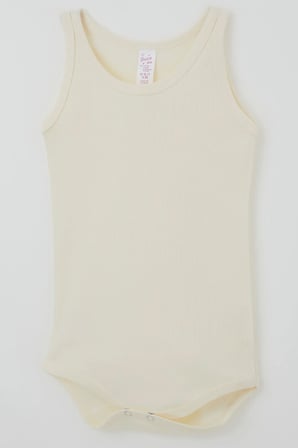 Breeze Kız Çocuk Çıtçıtlı Atlet Zıbın Body Basic 1-3 Yaş , Krem