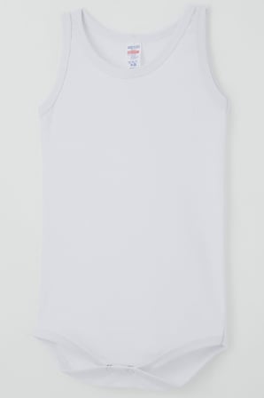 Breeze Erkek Çocuk Çıtçıtlı Atlet Zıbın Body Basic 1-3 Yaş , Beyaz