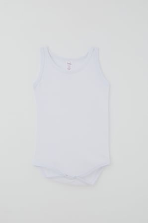 Breeze Kız Çocuk Çıtçıtlı Atlet Zıbın Body Basic 1-3 Yaş , Beyaz