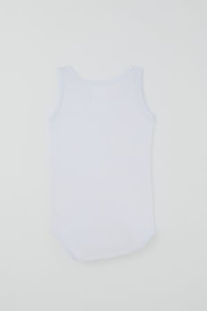 Breeze Kız Çocuk Çıtçıtlı Atlet Zıbın Body Basic 1-3 Yaş , Beyaz