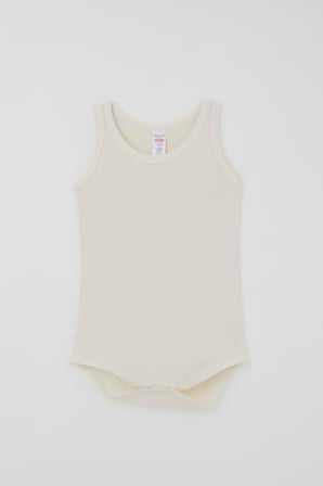 Breeze Erkek Çocuk Çıtçıtlı Atlet Zıbın Body Basic 1-3 Yaş , Ekru