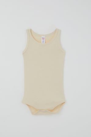 Breeze Erkek Çocuk Çıtçıtlı Atlet Zıbın Body Basic 1-3 Yaş , Krem