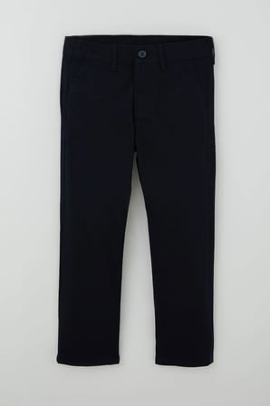 Breeze Erkek Çocuk Pantolon Cepli Fermuarlı Düz Renk 7-11 Yaş , Lacivert