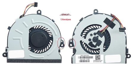 Hp 15-DA 15-DB 15-DR 15-DS 15-DX TPN-C136 Serisi SPS-L20474-001 Notebook Fan (Ver.1) DC28000L8D0 TIA8