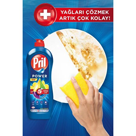 Pril Elde Yıkama Sıvı Bulaşık Deterjanı 675g Limon 5+ Etki, Kendinden Yağ Çözme Etkisi