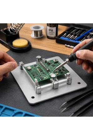 Profesyonel Hassas PCB Tamir Ve Kart Tutucu Standı - Lehimleme & Sökme İstasyonu